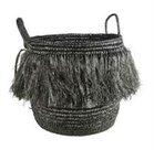 Zeegras mand met franjes