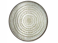 e. Ethnicraft Gold Beads Mirror Dienblad, 20373. Ø 61cm