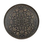 e. Ethnicraft Black Marrakesh Dienblad, 20436. Ø 61cm