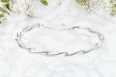 b. Armband Spang met draai | Zilver