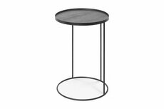 a. Ethnicraft Bijzettafel Rond Small, High.  20704