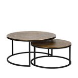 Set salontafels Ruw Antique Brass  S