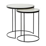 Set bijzettafels Wit Marmer | Black